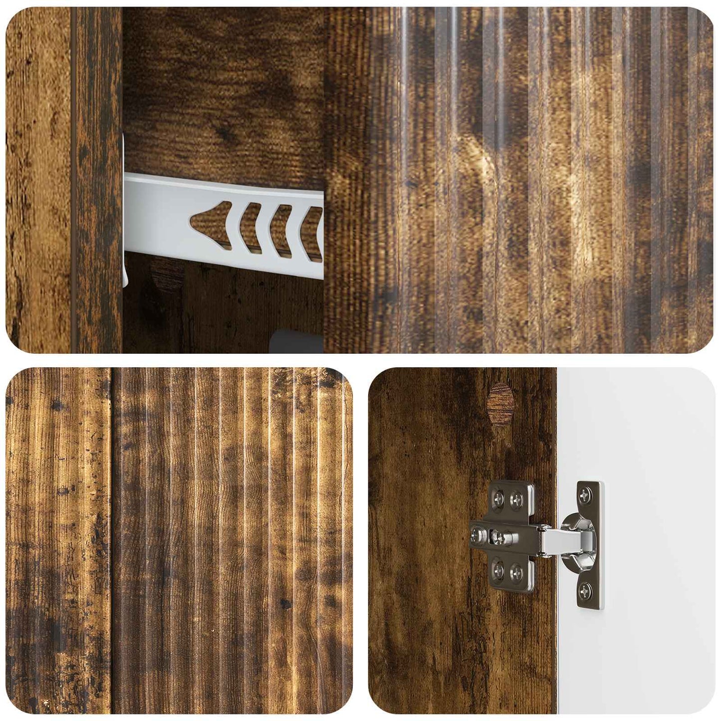 Credenza Rovere Fumo 89 x 34,5 x 60 cm Legno ingegnerizzato | homemem39