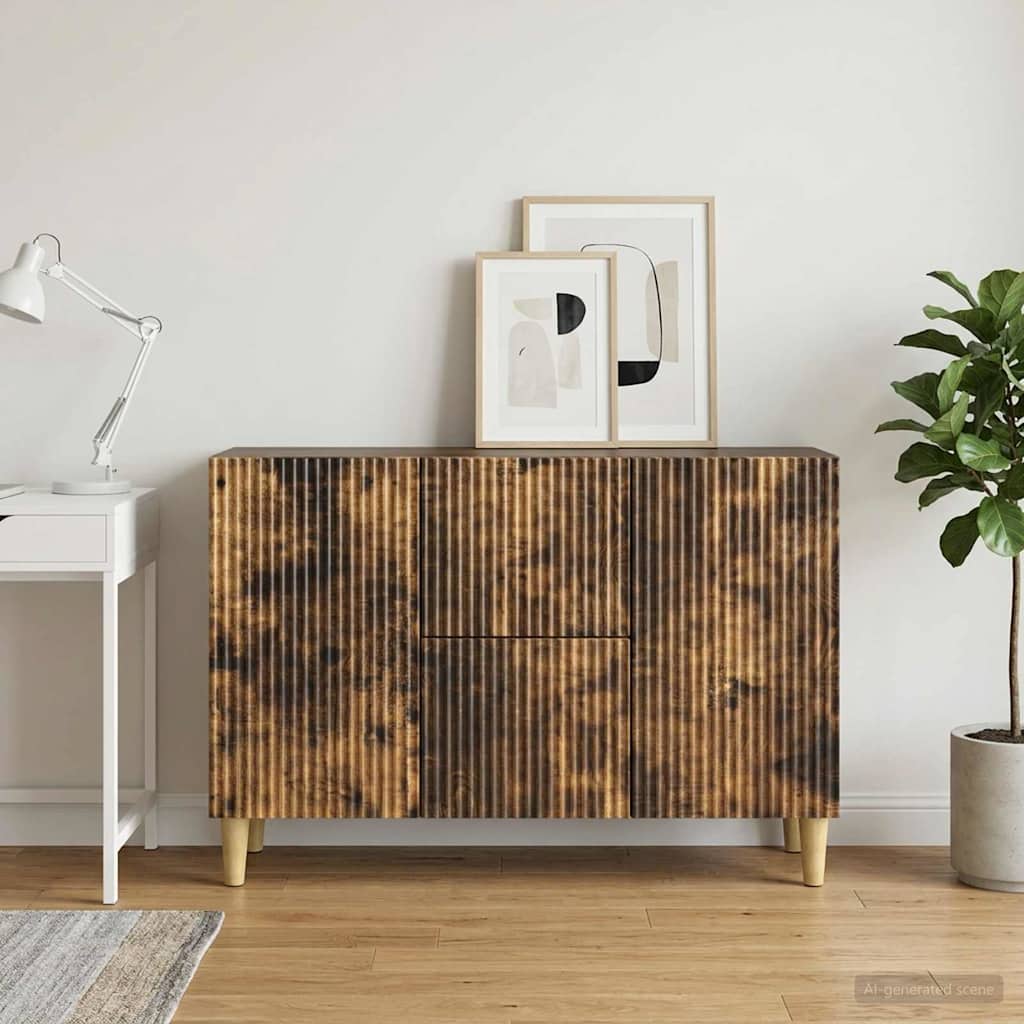 Credenza Rovere Fumo 89 x 34,5 x 60 cm Legno ingegnerizzato