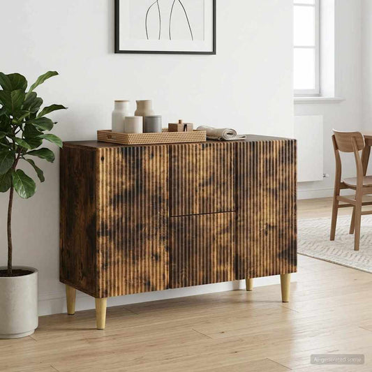 Credenza Rovere Fumo 89 x 34,5 x 60 cm Legno ingegnerizzato