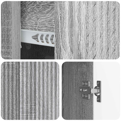 Credenza Grigio Sonoma 89 x 34,5 x 60 cm Legno ingegnerizzato