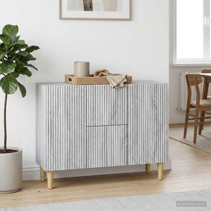 Credenza Grigio Sonoma 89 x 34,5 x 60 cm Legno ingegnerizzato