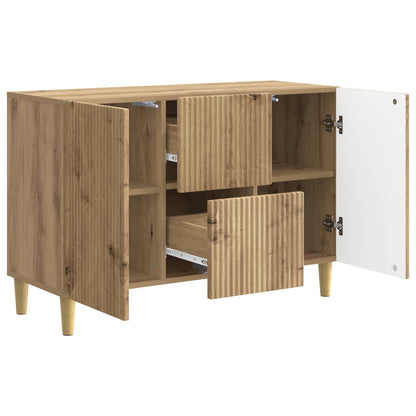 Credenza con cassetto Rovere Artigianale 89 x 34,5 x 60 cm | homemem39