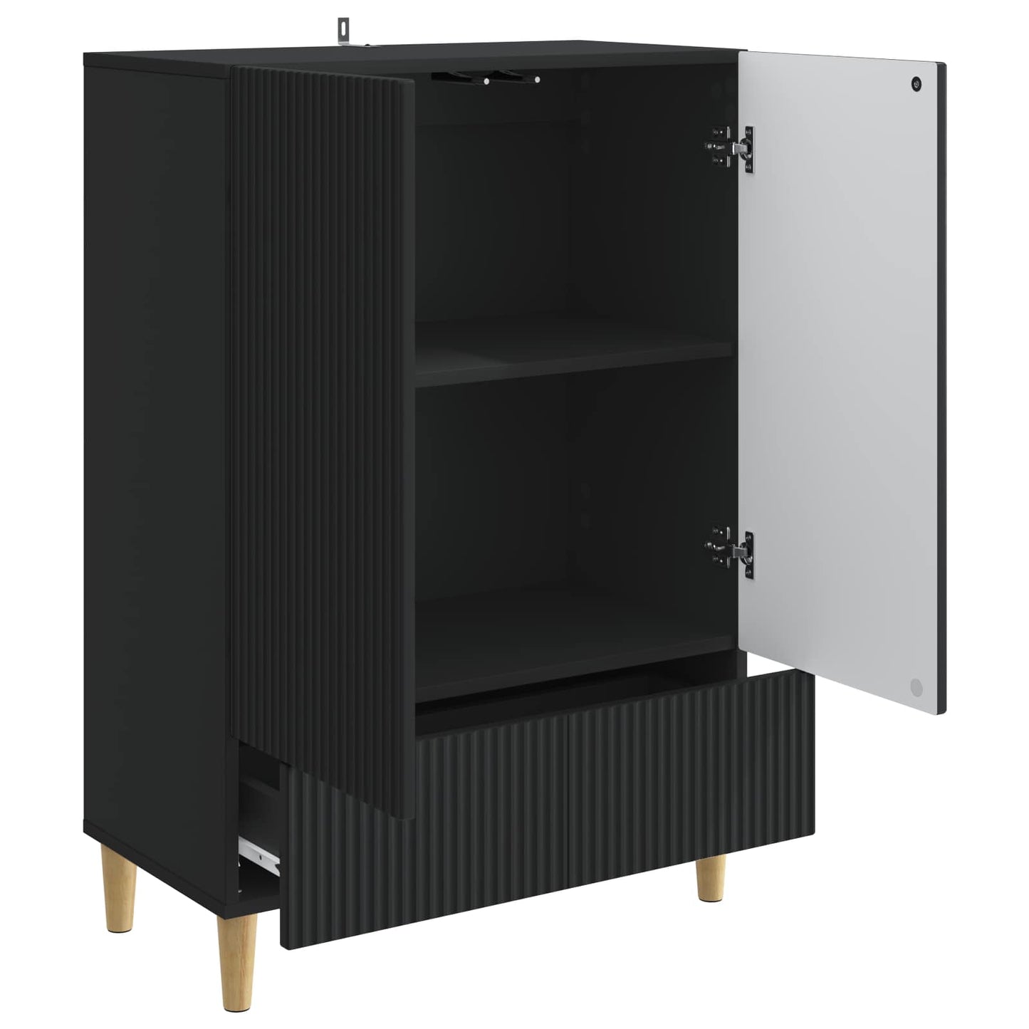 Credenza Nero 66 x 34,5 x 95 cm Legno ingegnerizzato | homemem39