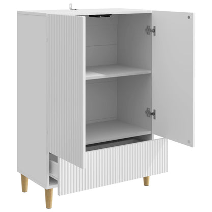 Credenza Bianco Lucido 66 x 34,5 x 95 cm Legno ingegnerizzato | homemem39