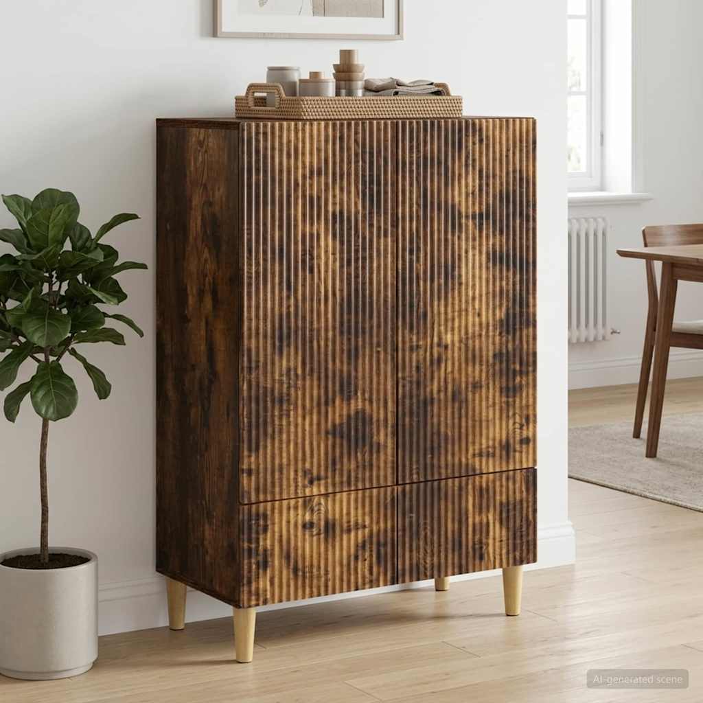 Credenza Rovere Fumo 66 x 34,5 x 95 cm Legno ingegnerizzato