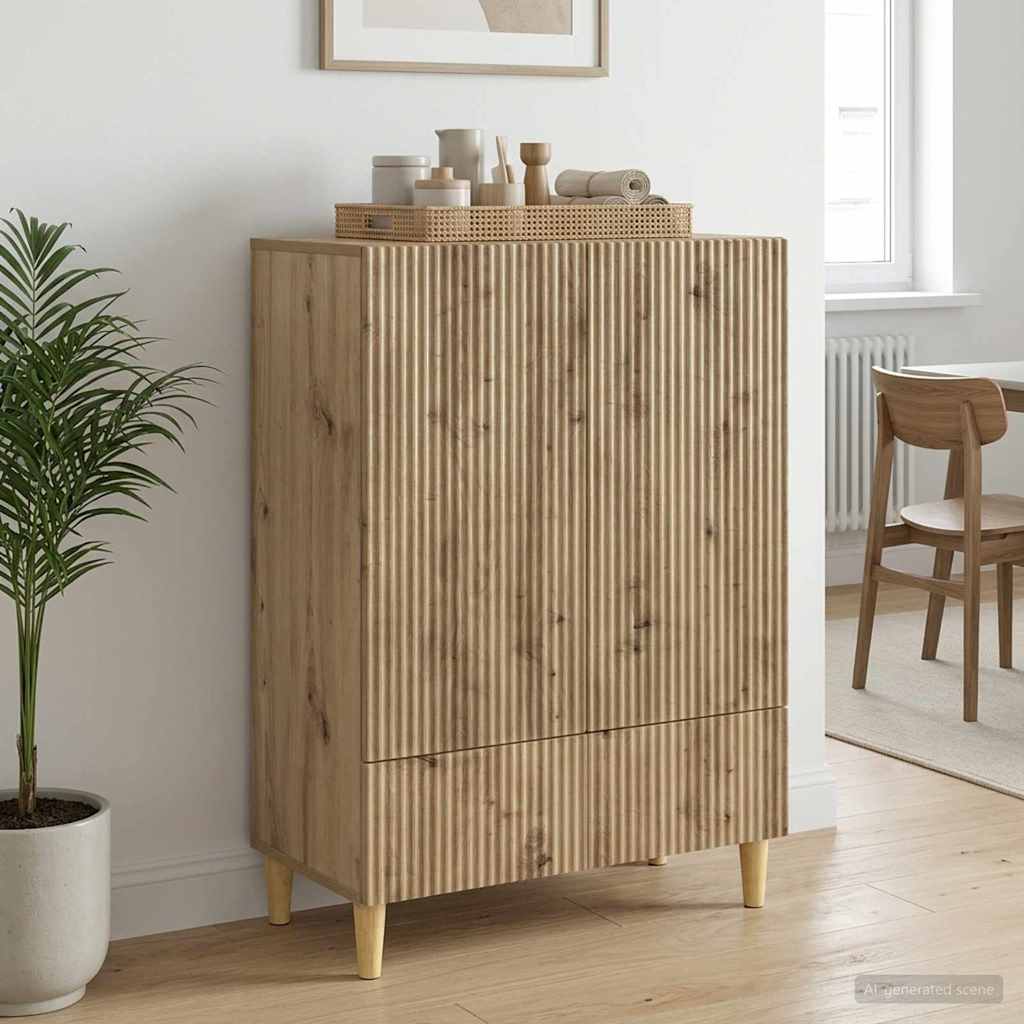 Credenza con cassetto Rovere Artigianale 66 x 34,5 x 95 cm