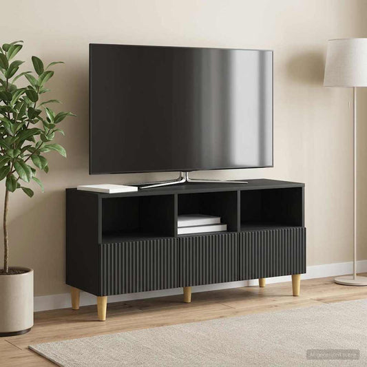 Mobile TV Nero 102 x 34,5 x 50 cm Legno ingegnerizzato