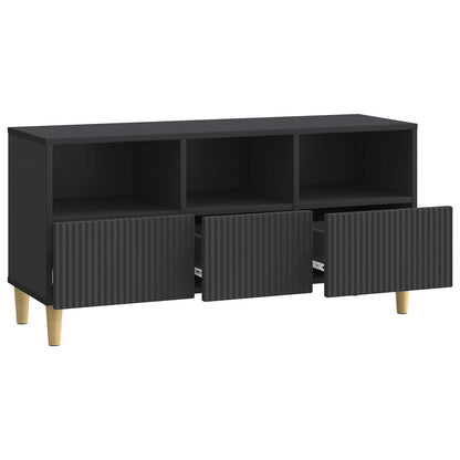 Mobile TV Nero 102 x 34,5 x 50 cm Legno ingegnerizzato | homemem39