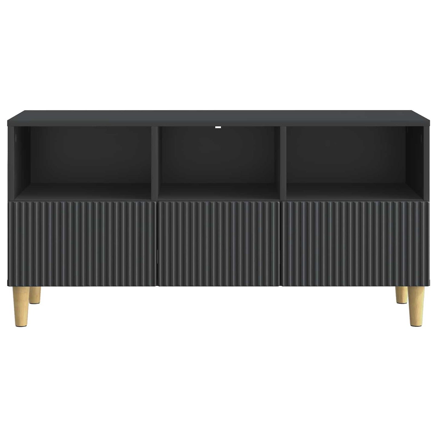 Mobile TV Nero 102 x 34,5 x 50 cm Legno ingegnerizzato | homemem39