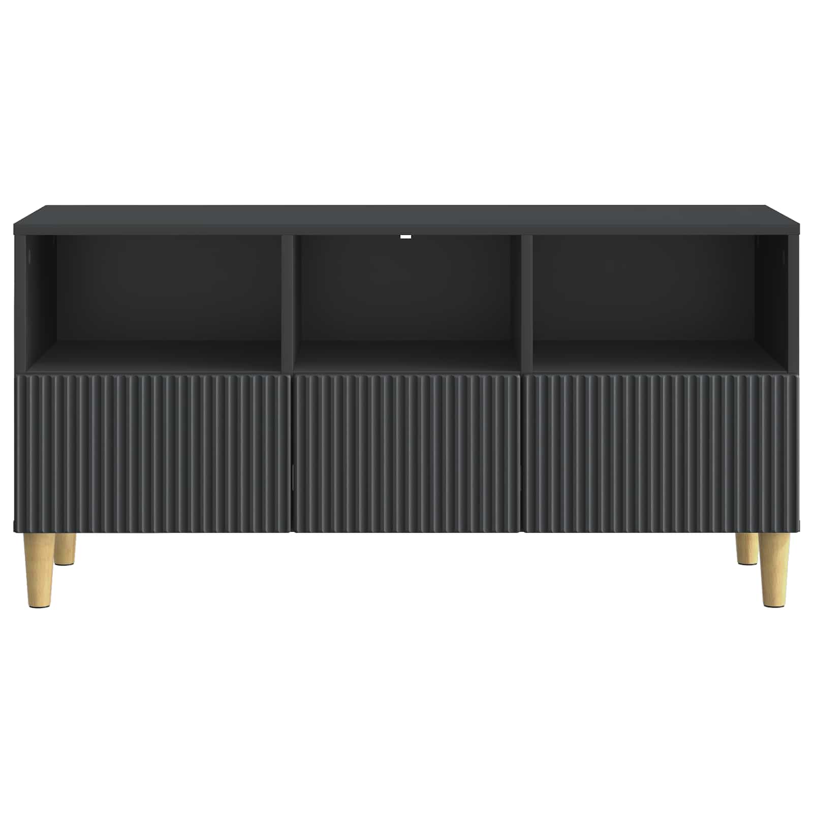Mobile TV Nero 102 x 34,5 x 50 cm Legno ingegnerizzato | homemem39