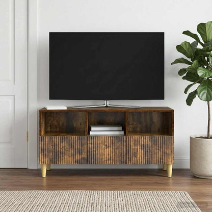 Mobile TV Rovere Fumo 102 x 34,5 x 50 cm Legno ingegnerizzato
