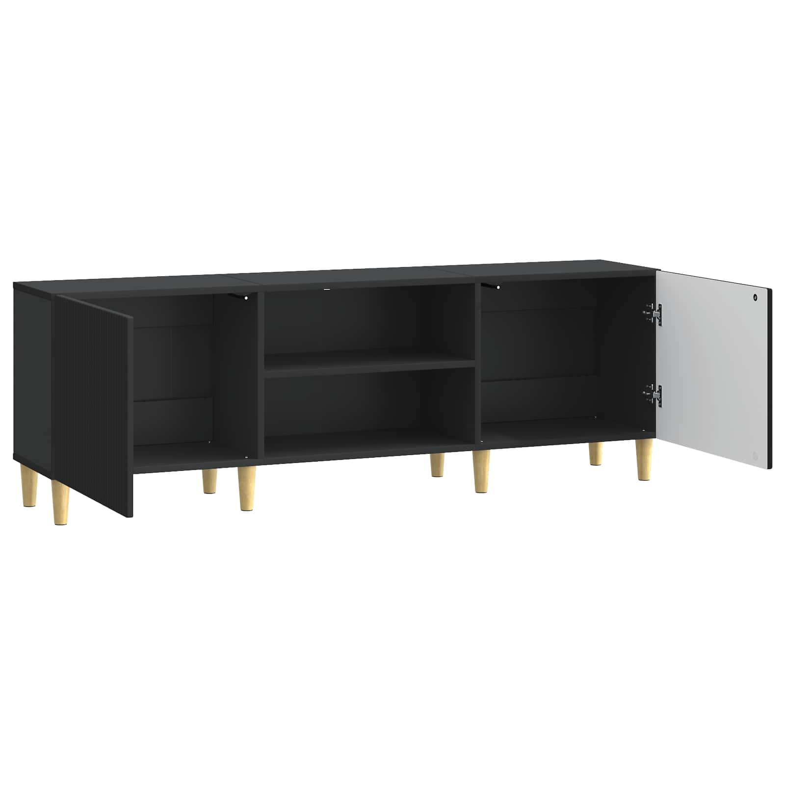 Mobile TV Nero 150 x 31 x 50 cm Legno ingegnerizzato | homemem39