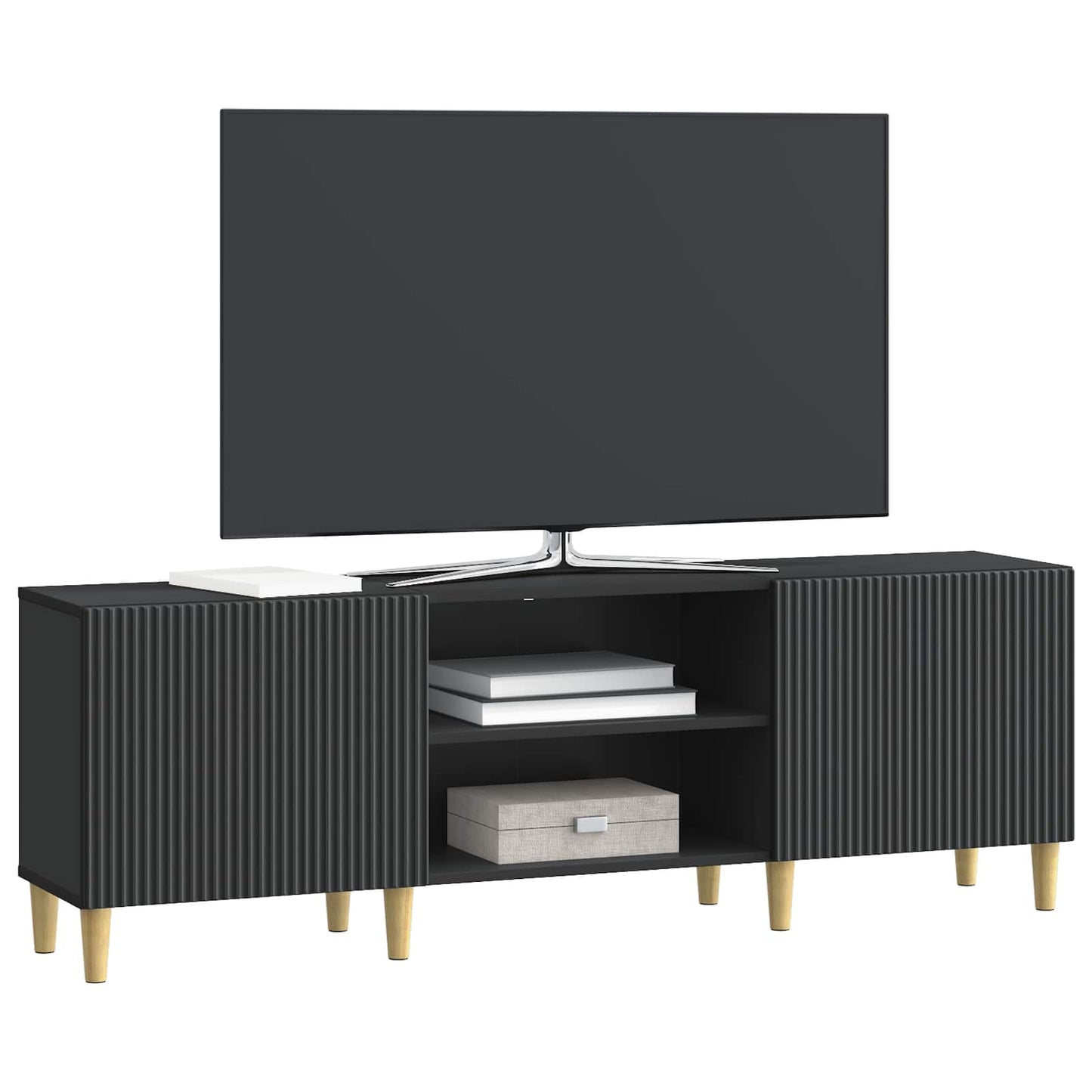 Mobile TV Nero 150 x 31 x 50 cm Legno ingegnerizzato