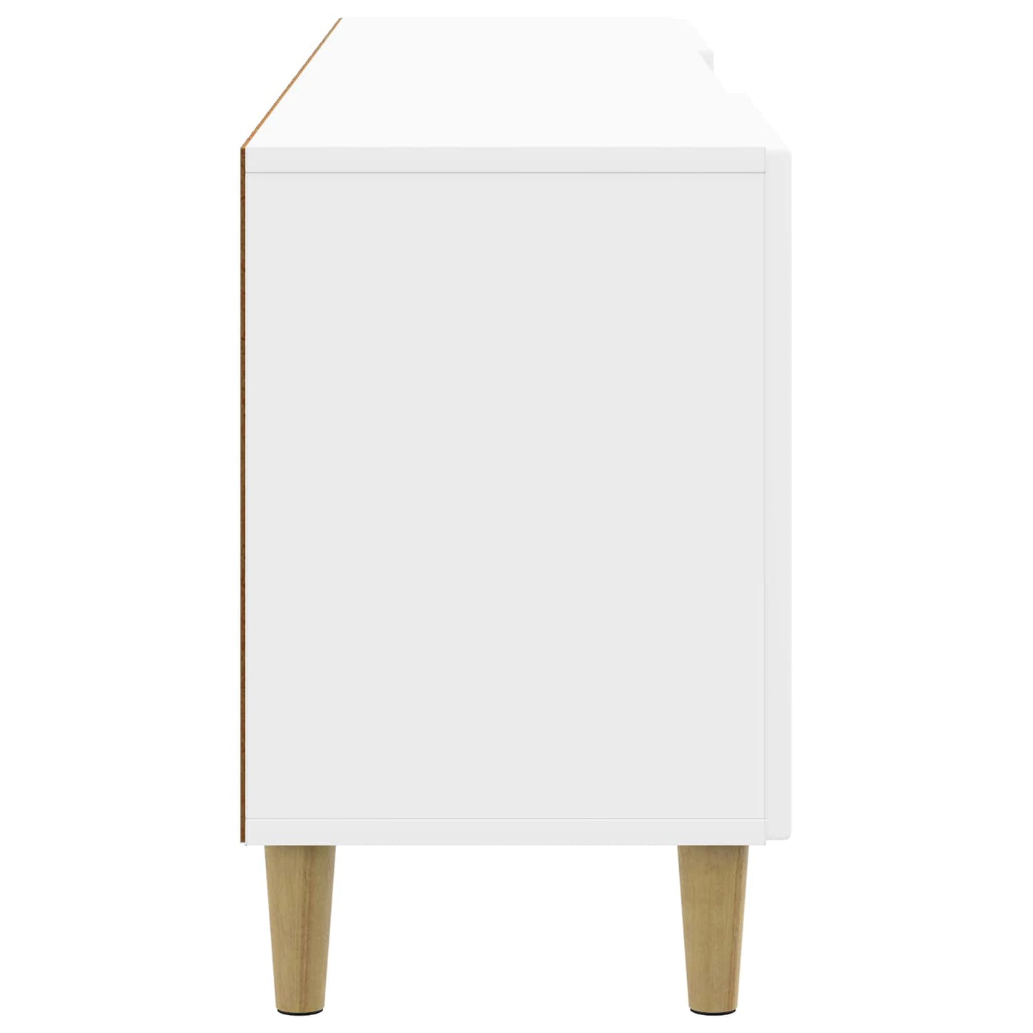 Mobile TV Bianco Lucido 150 x 31 x 50 cm Legno ingegnerizzato