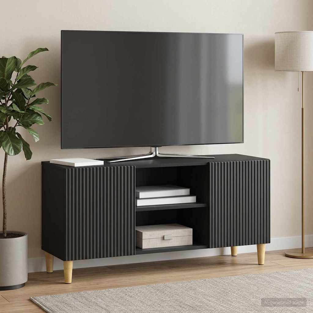 Mobile TV Nero 102 x 34,5 x 50 cm Legno ingegnerizzato