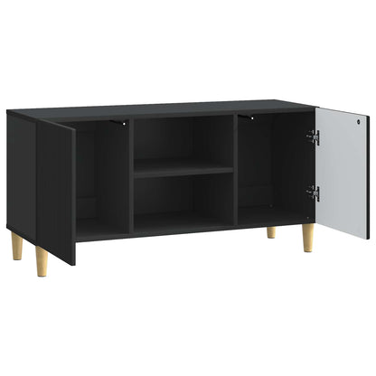 Mobile TV Nero 102 x 34,5 x 50 cm Legno ingegnerizzato