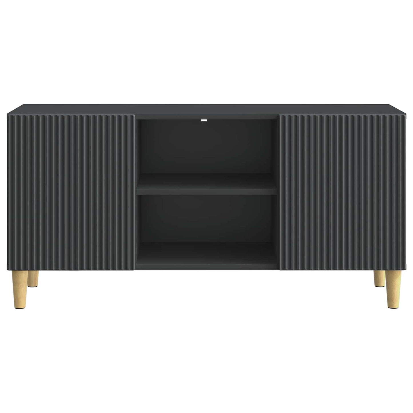 Mobile TV Nero 102 x 34,5 x 50 cm Legno ingegnerizzato
