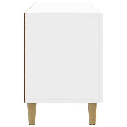 Mobile TV Bianco Lucido 102 x 34,5 x 50 cm Legno ingegnerizzato | homemem39