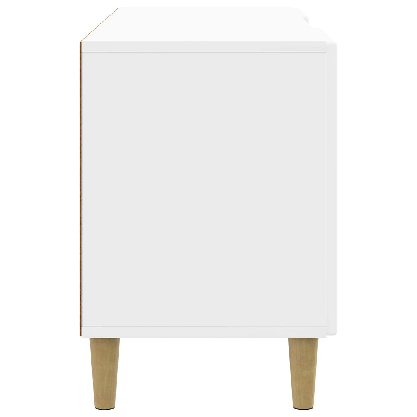 Mobile TV Bianco Lucido 102 x 34,5 x 50 cm Legno ingegnerizzato