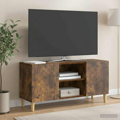 Mobile TV Rovere Fumo 102 x 34,5 x 50 cm Legno ingegnerizzato