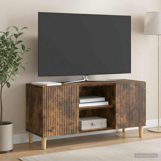 Mobile TV Rovere Fumo 102 x 34,5 x 50 cm Legno ingegnerizzato