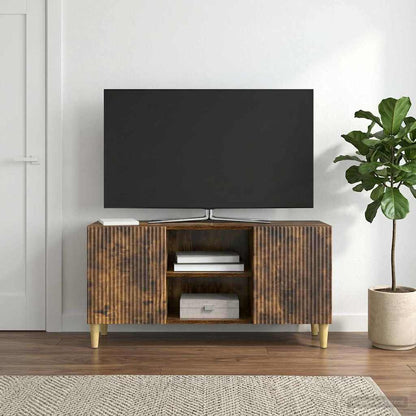 Mobile TV Rovere Fumo 102 x 34,5 x 50 cm Legno ingegnerizzato