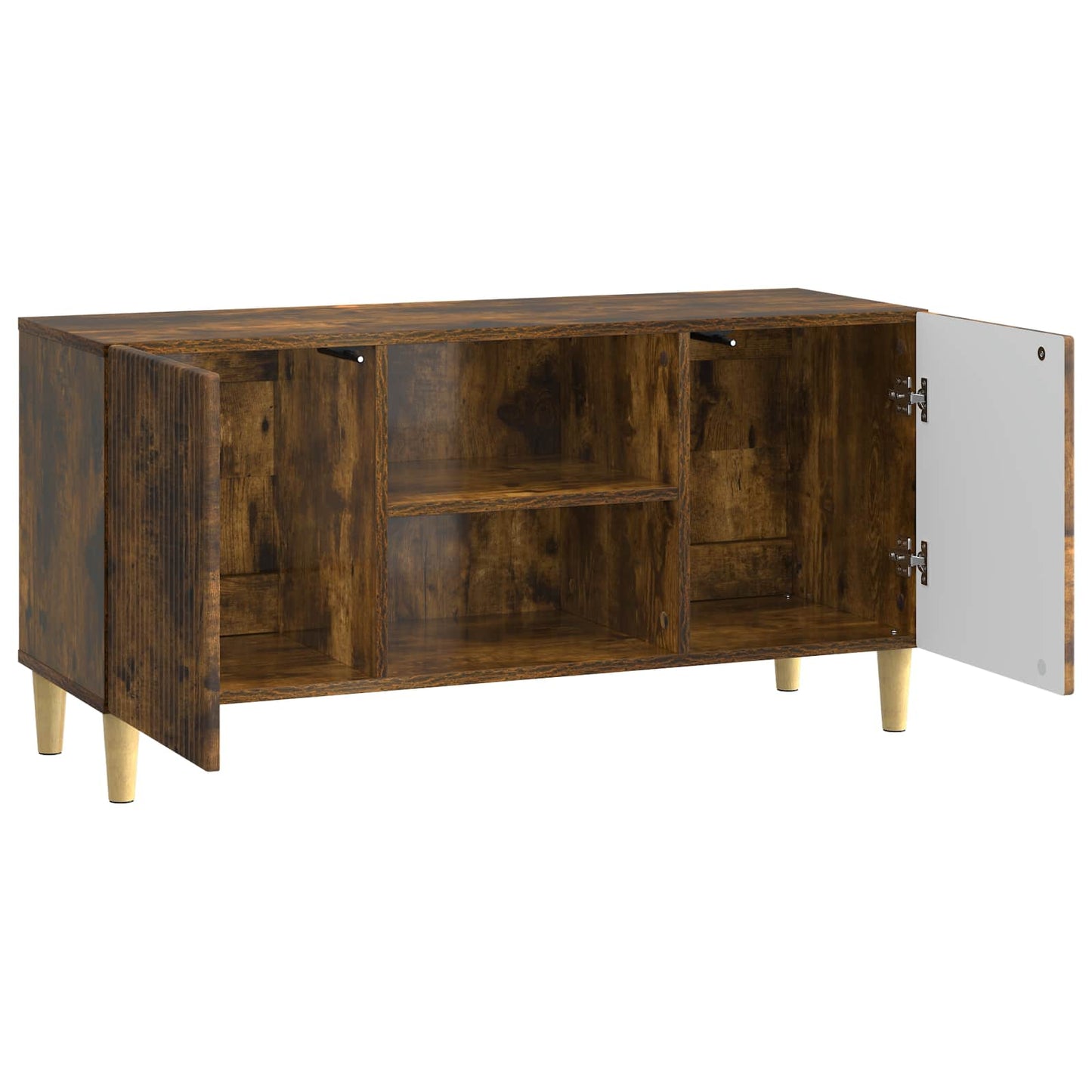 Mobile TV Rovere Fumo 102 x 34,5 x 50 cm Legno ingegnerizzato