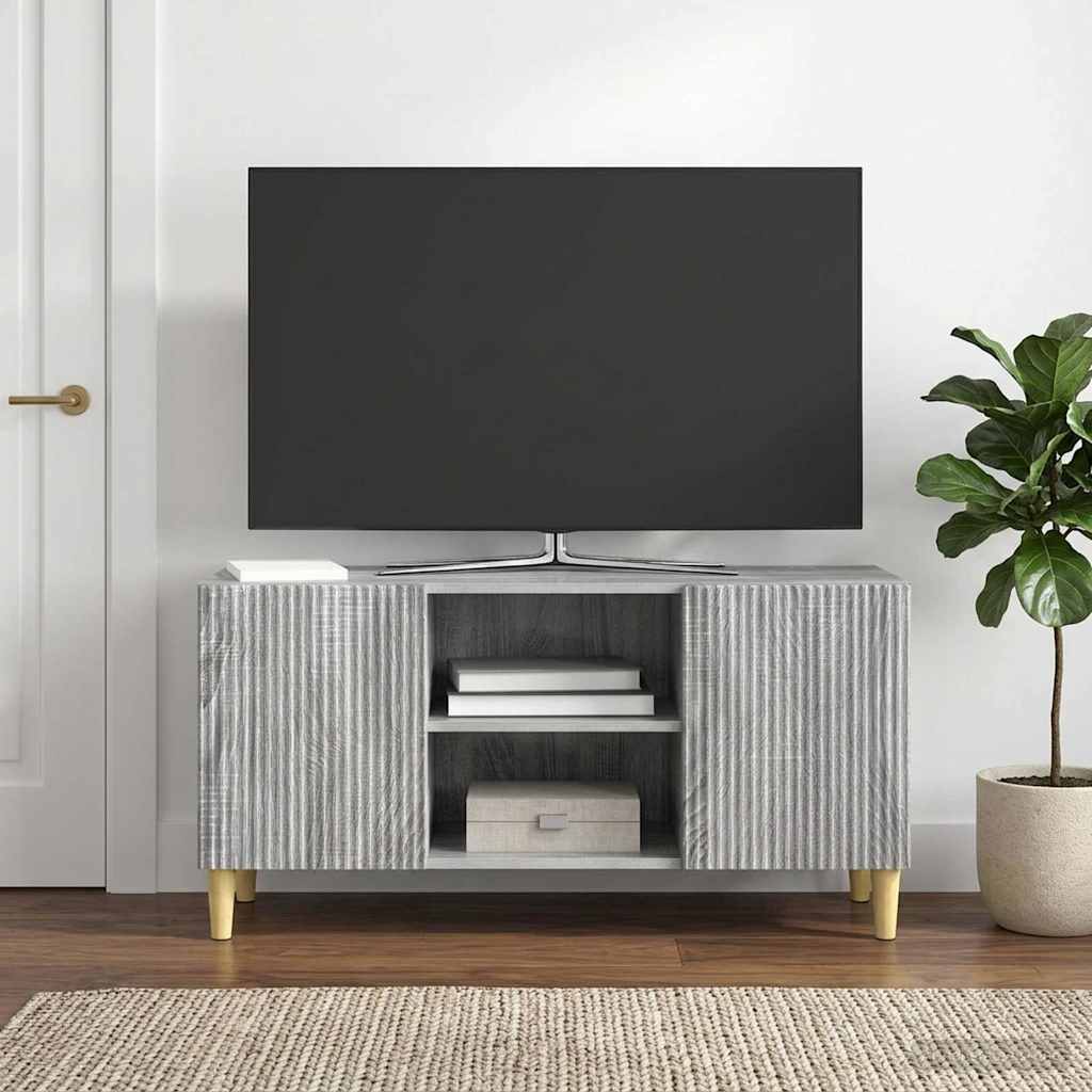 Mobile TV Grigio Sonoma 102 x 34,5 x 50 cm Legno ingegnerizzato