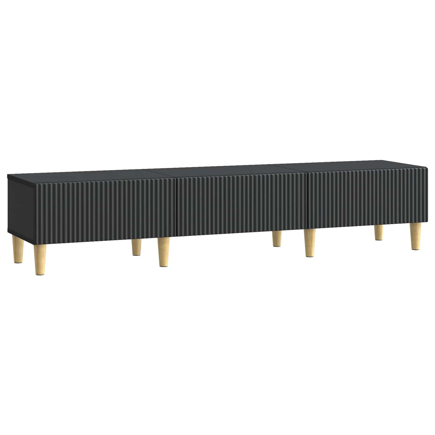 Mobile TV Nero 147 x 34,5 x 30 cm Legno ingegnerizzato | homemem39