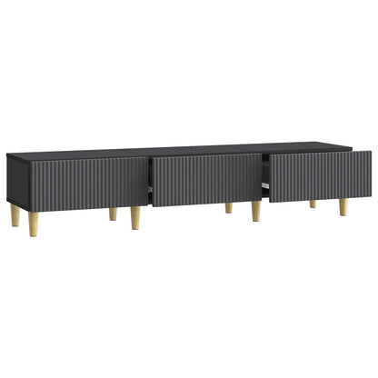 Mobile TV Nero 147 x 34,5 x 30 cm Legno ingegnerizzato | homemem39