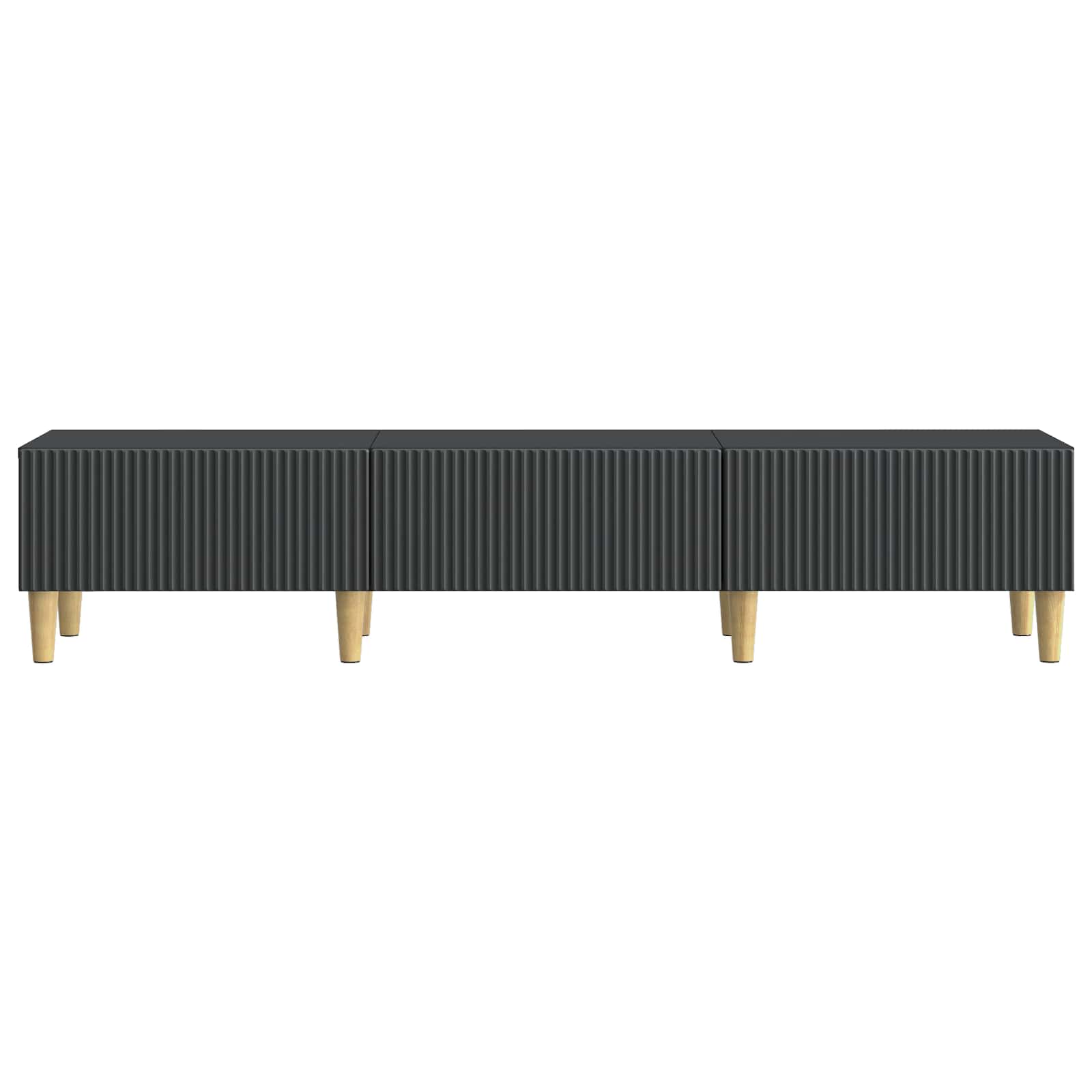 Mobile TV Nero 147 x 34,5 x 30 cm Legno ingegnerizzato | homemem39