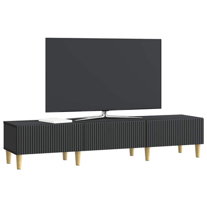 Mobile TV Nero 147 x 34,5 x 30 cm Legno ingegnerizzato | homemem39