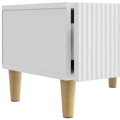 Mobile TV Bianco Lucido 147 x 34,5 x 30 cm Legno ingegnerizzato
