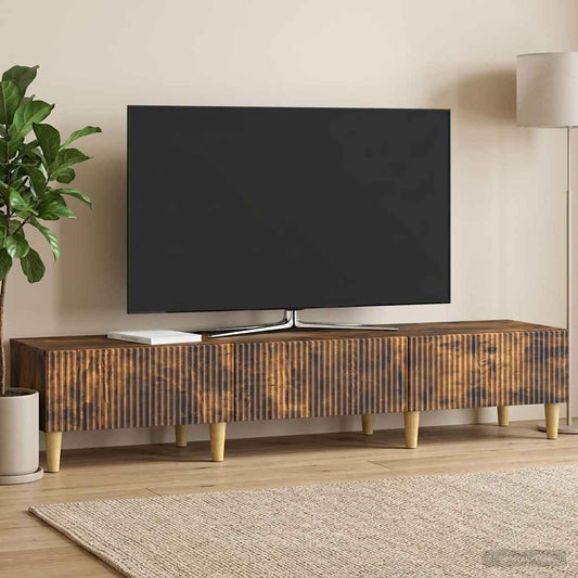 Mobile TV Rovere Fumo 147 x 34,5 x 30 cm Legno ingegnerizzato
