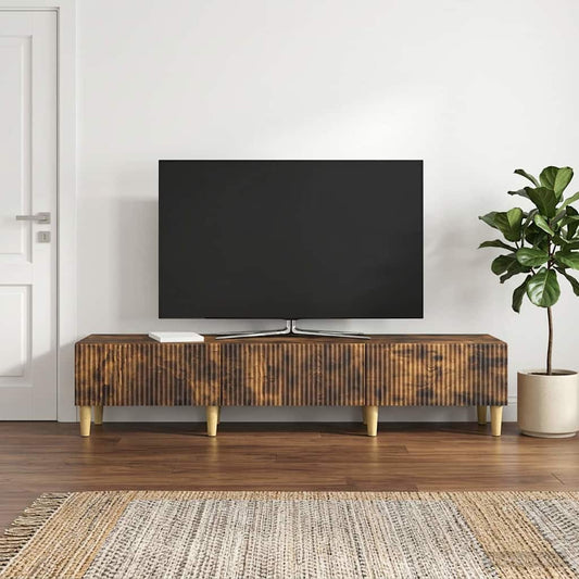 Mobile TV Rovere Fumo 147 x 34,5 x 30 cm Legno ingegnerizzato - homemem39