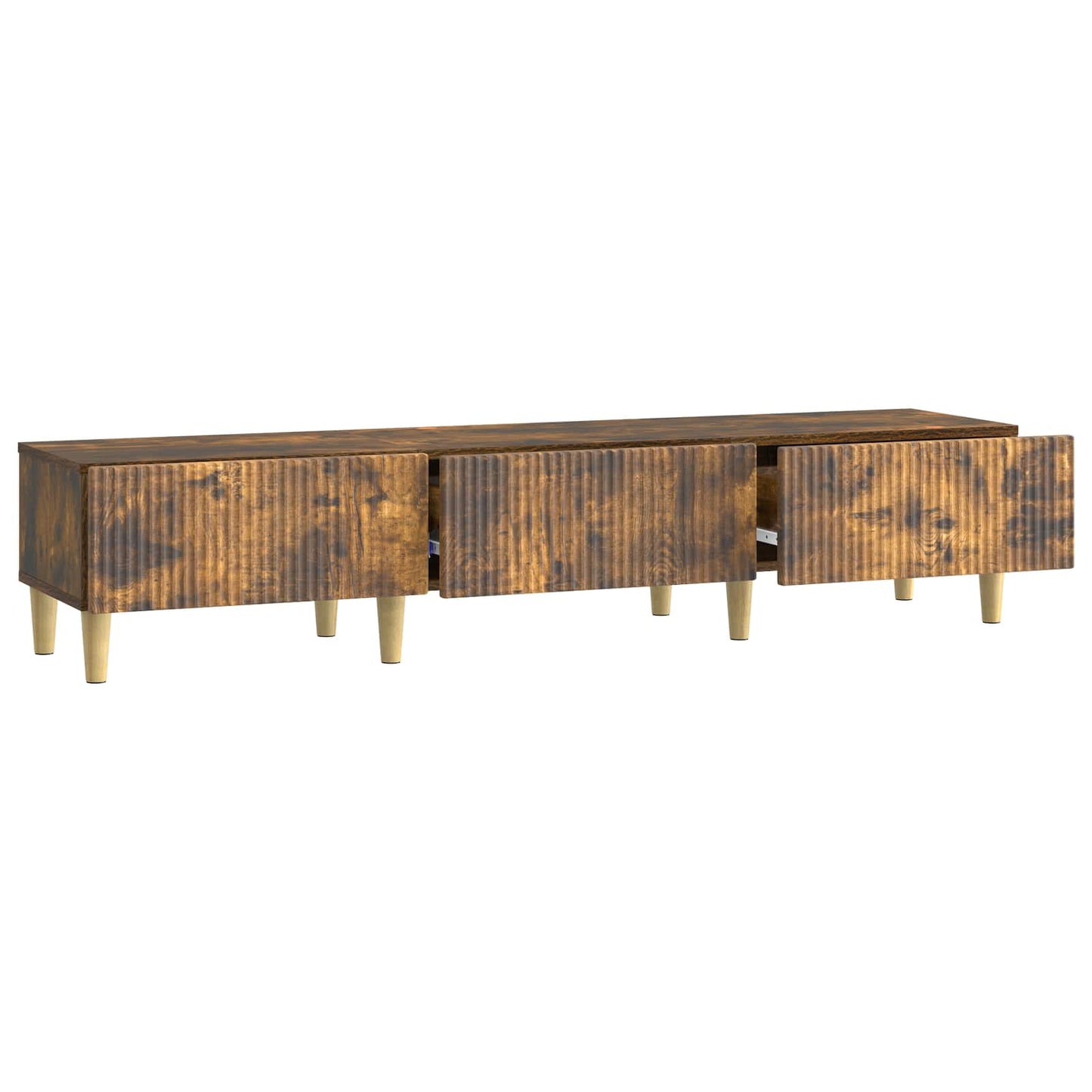 Mobile TV Rovere Fumo 147 x 34,5 x 30 cm Legno ingegnerizzato
