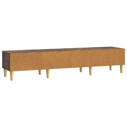 Mobile TV Rovere Fumo 147 x 34,5 x 30 cm Legno ingegnerizzato | homemem39