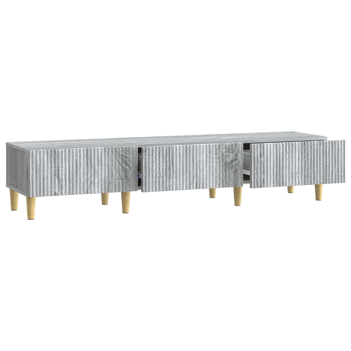 Mobile TV Grigio Sonoma 147 x 34,5 x 30 cm Legno ingegnerizzato | homemem39