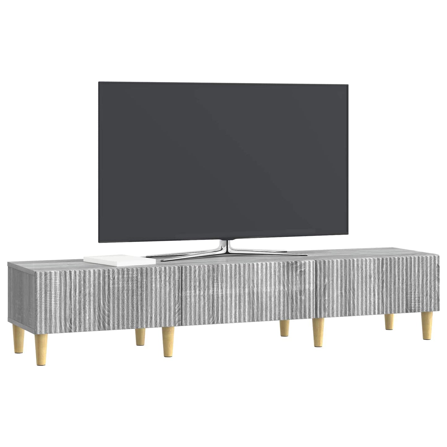 Mobile TV Grigio Sonoma 147 x 34,5 x 30 cm Legno ingegnerizzato | homemem39
