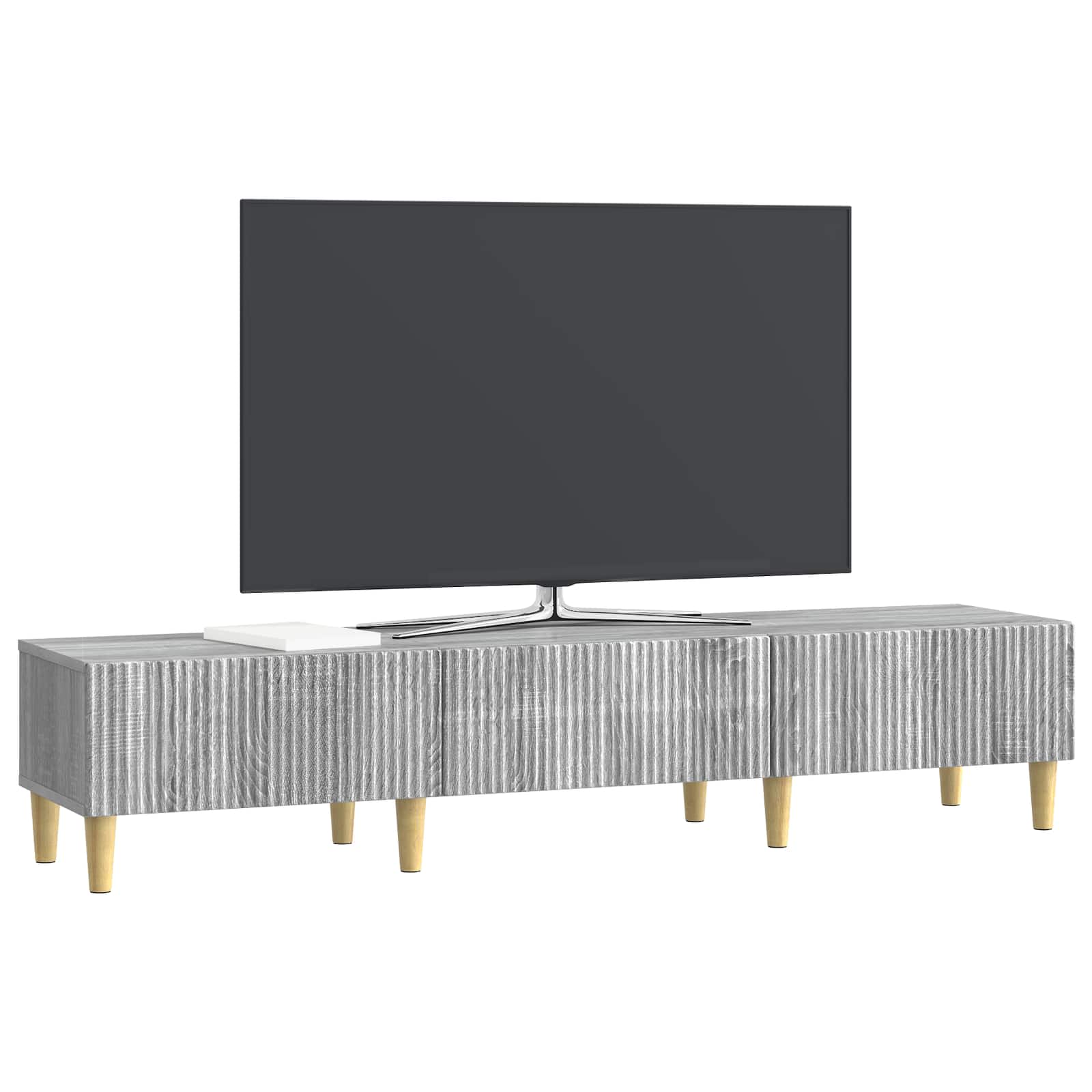 Mobile TV Grigio Sonoma 147 x 34,5 x 30 cm Legno ingegnerizzato | homemem39