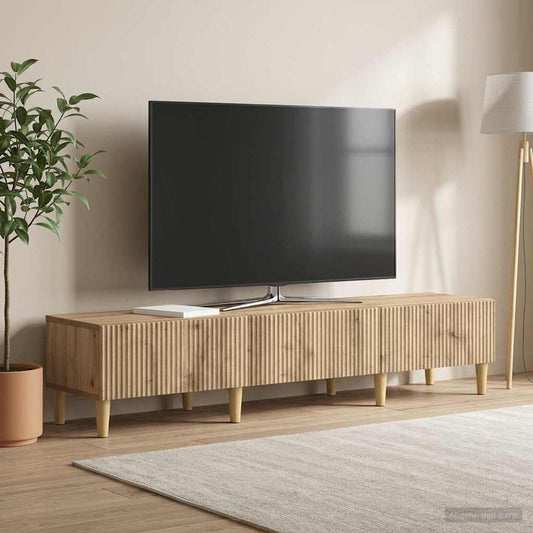 Mobile TV con cassetto Rovere Artigianale 147 x 34,5 x 30 cm