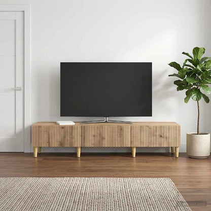 Mobile TV con cassetto Rovere Artigianale 147 x 34,5 x 30 cm