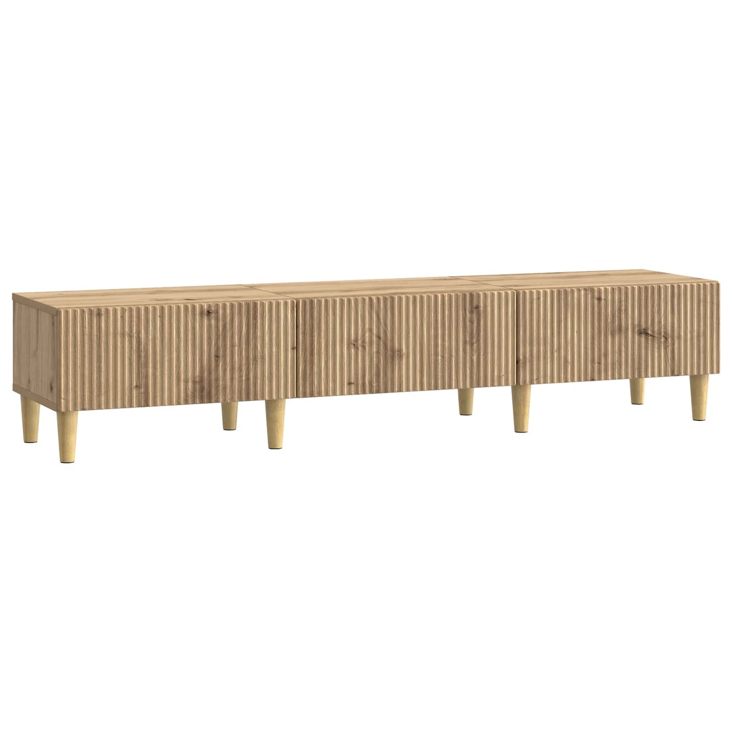 Mobile TV con cassetto Rovere Artigianale 147 x 34,5 x 30 cm