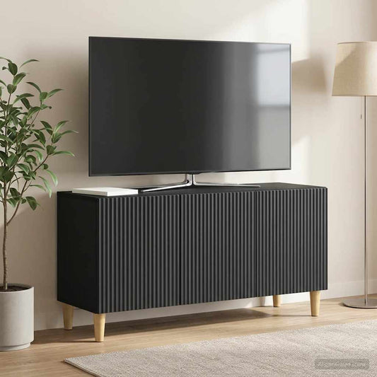 Mobile TV Nero 99 x 34,5 x 50 cm Legno ingegnerizzato