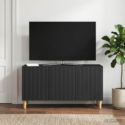 Mobile TV Nero 99 x 34,5 x 50 cm Legno ingegnerizzato