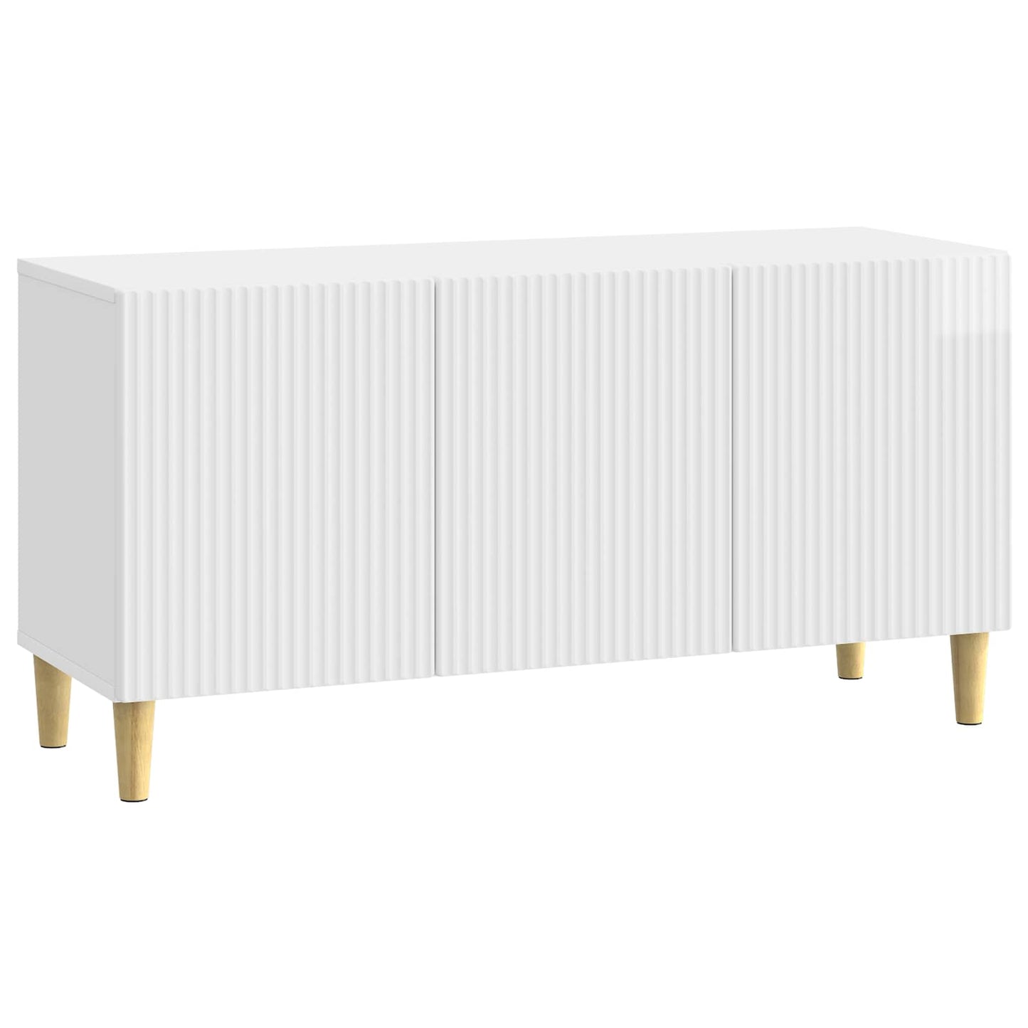 Mobile TV Bianco Lucido 99 x 34,5 x 50 cm Legno ingegnerizzato | homemem39