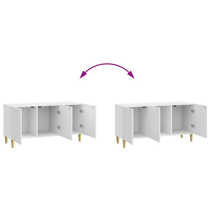 Mobile TV Bianco Lucido 99 x 34,5 x 50 cm Legno ingegnerizzato | homemem39