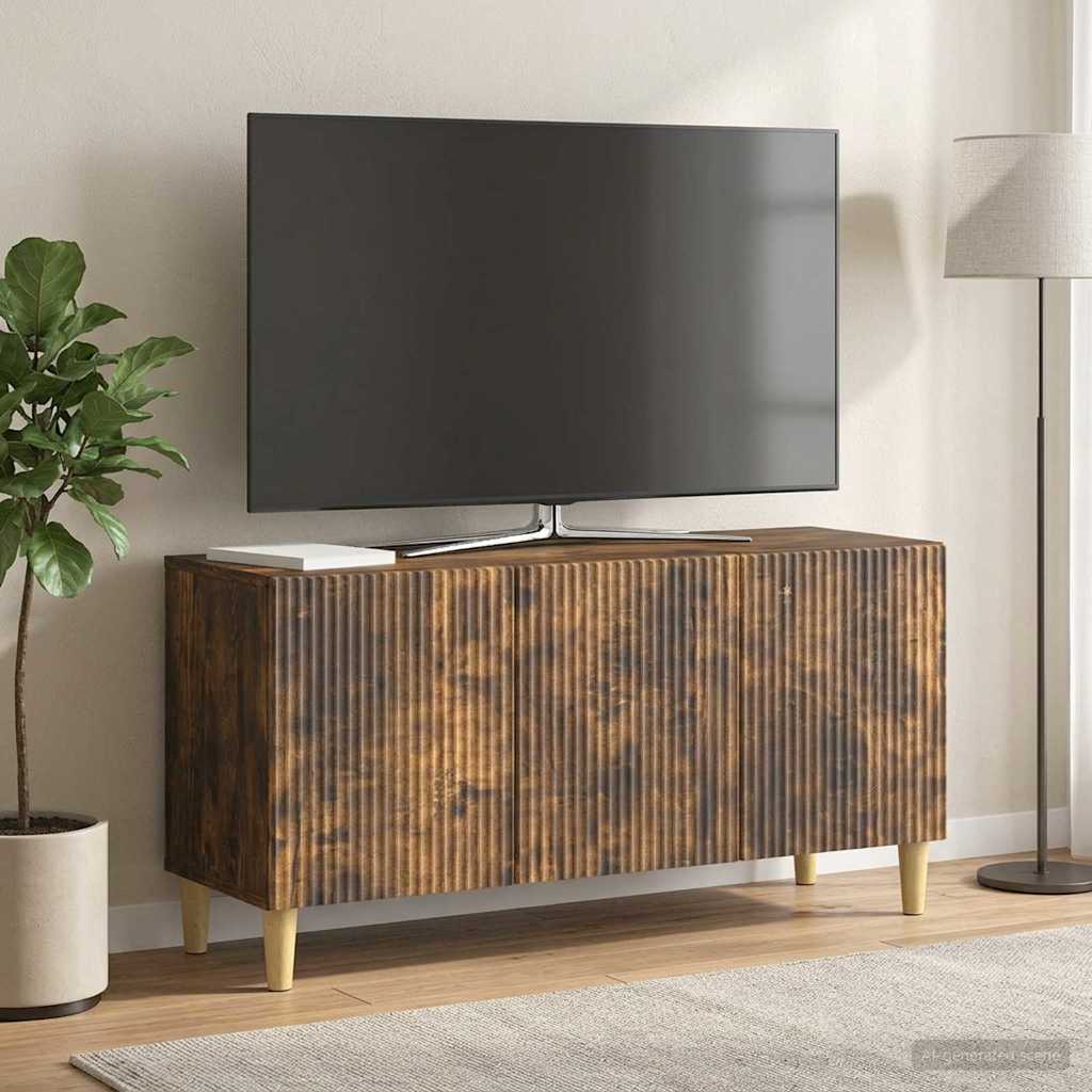 Mobile TV Rovere Fumo 99 x 34,5 x 50 cm Legno ingegnerizzato