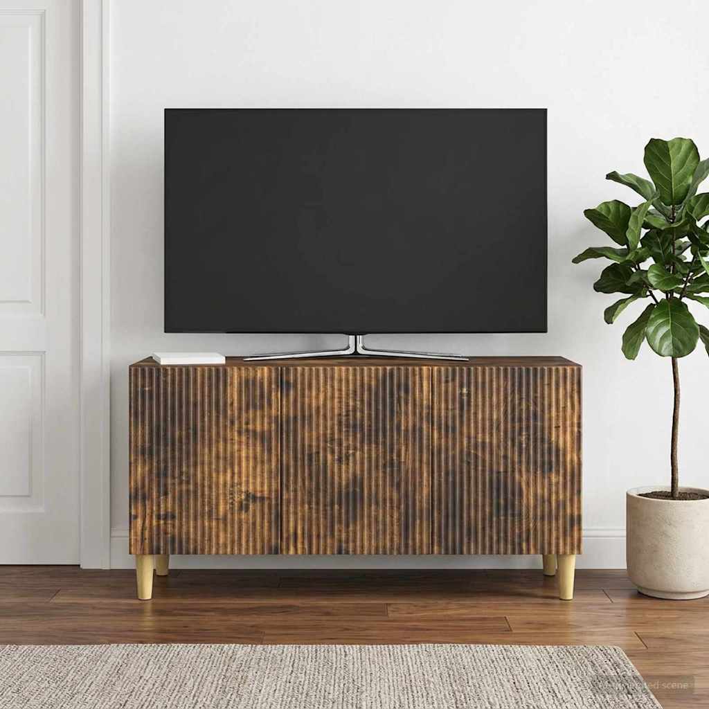 Mobile TV Rovere Fumo 99 x 34,5 x 50 cm Legno ingegnerizzato