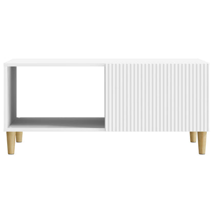 Tavolino da salotto Bianco 90 x 50 x 40 cm Legno ingegnerizzato | homemem39